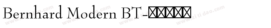 Bernhard Modern BT字体转换